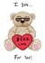 Super Cute Valentine's Day Card - BEAR LOVE created by KitsCH Noir