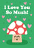 I love you so mush - Valentines Card created by Studio Boketto