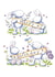 Cute Birthday Card - Illustrated bunnies created by Kate Garrett