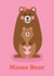 Cute Mothers Day Card - Mama Bear created by Studio Boketto
