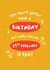 Leap year Birthday card - February 29th created by PaperJam Print Co.