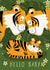 Cute New Baby Tiger Card - for New Parents created by Joanne de Pace