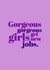 Pretty New Job Card - Gorgeous girls - Congratulations created by @EmilySwallow