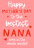 Cute Happy Mother's day Card - Nana created by Word Up Creative