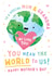 Mum & Grandma Mother's Day Card - You Mean The World To Us created by Macie Dot Doodles