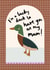 Cute Mother's Day card - I'm a lucky duck to have you as my mum! created by Printed Picnic