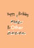 Cheeky Birthday Card - Brother - Handwriting created by OBJECTABLES