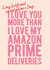 Funny Valentine's Day Card - For Girlfriend - Amazon Prime created by Sweetlove Press