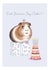Cute Guinea Pig Birthday Card - Did Someone Say Cake?! created by Lottie Murphy