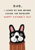 Funny Father's Day card - from the dog created by AbiGoLucky