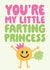 Happy Anniversary Card - You're My Little Farting Princess created by Studio Doodles