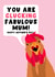 Punny Mother’s Day Card - You Are Clucking Fucking Fabulous Mum! created by Pink Peach Cards