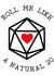 Dungeons and Dragons - DnD - Cheeky Valentines Anniversary- Natural 20 Dice D20 created by Rogue Posey Designs