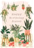 Pretty Happy Birthday Card - house plants - Sister created by Making Meadows Ltd