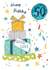 Classic birthday card - 50 Today created by Katie Phythian Design