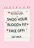 Valentines Day To Do List - Funny Valentines Day Card created by Puns and Needles
