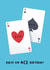 Cute Birthday Card - Playing Cards - Ace created by Sophie Kent Illustration
