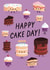 Cute Birthday Card - Cake Day created by Sophie Kent Illustration