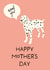 Cute Mothers day card - from the dog created by Sazerelli Designs