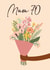 Cute Birthday Card - for Mum - 70th created by Quinton cards