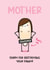 Rude Mother's Day Card - Funny Card For Mum - Brunette Mother's Day Card created by Twisted Haggis