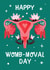 Happy Hysterectomy Card - Womb-moval pun created by Vallely Studios