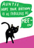 Funny birthday card - Brill auntie created by Earlybird