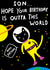 Cute Birthday card - for Son - Outta this world created by Earlybird