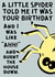 Funny Birthday Card - A Little Spider Told Me It Was Your Birthday created by Designs By Andy