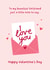 Cute Valentine's Card - I Love You - Girlfriend created by Fliss Muir