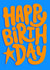 Bold Contemporary Word Art Birthday Card created by Brand13