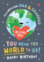 Dad & Grandad Birthday Card - You Mean The World To Us created by Macie Dot Doodles