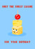 Funny Birthday Card - Party Food - Nostalgia - Cheese and Pineapple Sticks created by Lucy Maggie Designs