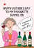 Funny Mother’s Day Card - for your wine loving mum created by Hello Hatty