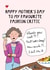 Funny Mother’s Day card - fashion critic 1000 created by Hello Hatty