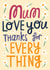 Cute Mother's Day card - Thanks for Everything created by @AimeeStevens.Design