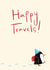 Cute Bon Voyage Card - Happy Penguin Traveller created by Genevieve Aspinall