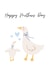 Cute Mother's Day Card - Goose Illustration created by OwlBeeQuirky