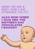 Funny mum diet northern day card created by Filthy Sentiments