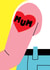 Funny Mother's Day Card - Mum - Heart - Tattoo - modern - Cute - Thank You Card created by Tombstone Studio