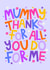 Flower Card for Mummy - Thank You Card - Mother's Day Card created by Ludicrous Prints