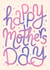 Happy Mother's Day Typography Card - Ombre Gradient created by @tikkled.pink