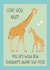 Cute Giraffe Mother’s Day card - Baby Giraffe with their Mummy Giraffe created by Sarah Stephenson