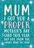 Funny Mother's Day card - A Proper Mother's Day Card created by Gellie Design