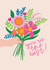 Sweet bunch of flowers for the best person you know created by Hollie McManus Illustration