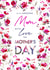 Classic Mum Mother's Day card - pretty floral frame and bold type created by Rebecca Prinn