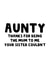 Cheeky Card for Aunty - Mother's Day Card for Aunty - Auntie - Like a Mum created by The Blunt Badger
