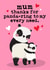 Cute Mother's Day Card - Panda Pun created by Mrs Best Paper Co.