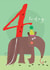 Cute Birthday card - Anteater - 4 Today created by Kali Stileman