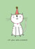 Cute Funny Cat Card - I'm Your Best Present Design created by Heather Buchanan
